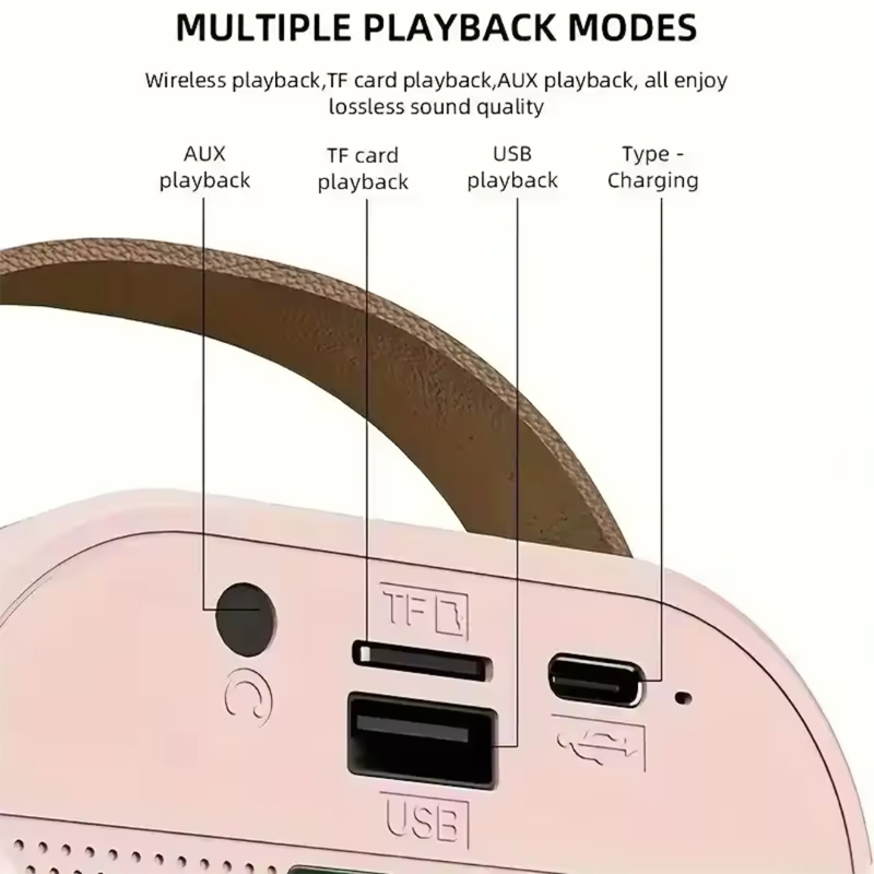اسپیکر بلوتوثی میکروفون دار قابل حمل مدل RGB-Party