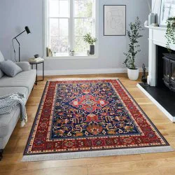 فرش مخمل نادی طرح سنتی کد o131 